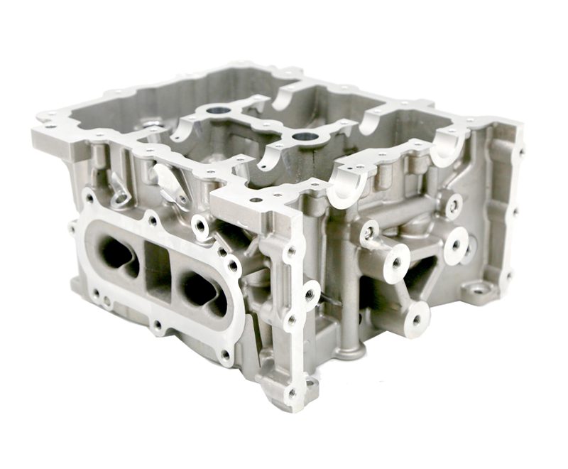 Aluminium cylinder head casting, combustion side
