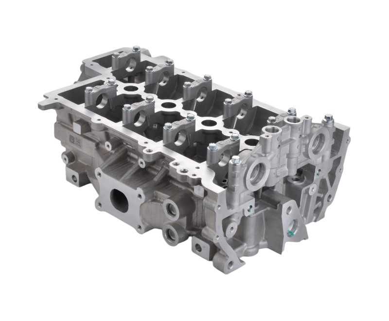 Machined aluminium cylinder head