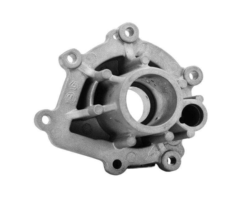 Aluminium pump housing, front view